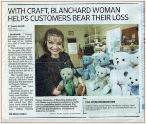 The Oklahoman- Oklahoma's state newspaper State newspaper article about TammyBears.