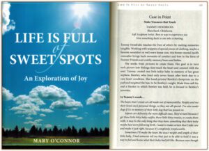 Book written by Mary O'Connor featuring the value of touch and Tammy's teddy bears.